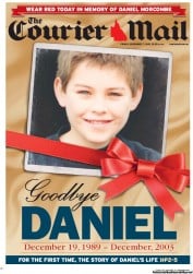 Courier Mail (Australia) Newspaper Front Page for 7 December 2012