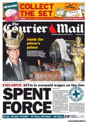 Courier Mail (Australia) Newspaper Front Page for 7 February 2013