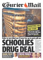 Courier Mail (Australia) Newspaper Front Page for 8 November 2013
