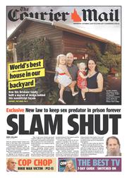 Courier Mail (Australia) Newspaper Front Page for 9 October 2013