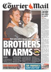 Courier Mail (Australia) Newspaper Front Page for 9 November 2013