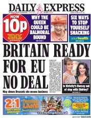 Daily Express (UK) Newspaper Front Page for 10 October 2017