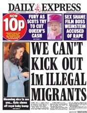 Daily Express (UK) Newspaper Front Page for 11 October 2017