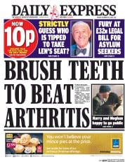 Daily Express (UK) Newspaper Front Page for 16 December 2016