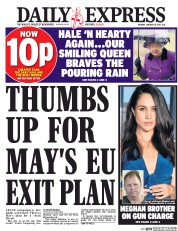 Daily Express (UK) Newspaper Front Page for 16 January 2017