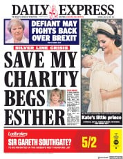 Daily Express (UK) Newspaper Front Page for 16 July 2018