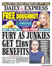 Daily Express (UK) Newspaper Front Page for 17 May 2011