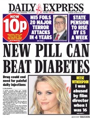 Daily Express (UK) Newspaper Front Page for 18 October 2017