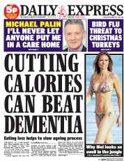 Daily Express (UK) Newspaper Front Page for 18 November 2014