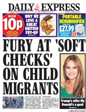 Daily Express (UK) Newspaper Front Page for 19 October 2016