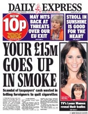 Daily Express (UK) Newspaper Front Page for 1 May 2017