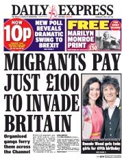 Daily Express (UK) Newspaper Front Page for 1 June 2016