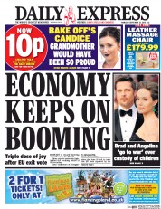 Daily Express (UK) Newspaper Front Page for 22 September 2016