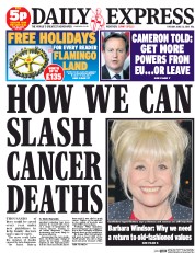 Daily Express (UK) Newspaper Front Page for 23 June 2015