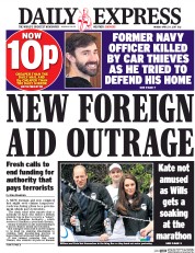 Daily Express (UK) Newspaper Front Page for 24 April 2017