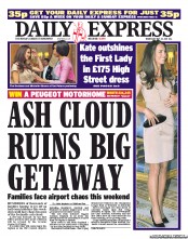 Daily Express (UK) Newspaper Front Page for 25 May 2011