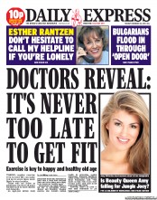 Daily Express Newspaper Front Page (UK) for 26 November 2013