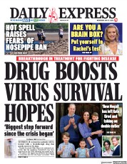 Daily Express (UK) Newspaper Front Page for 27 May 2020