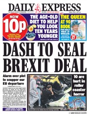 Daily Express (UK) Newspaper Front Page for 27 June 2016