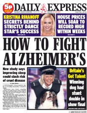 Daily Express (UK) Newspaper Front Page for 2 June 2015