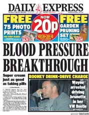 Daily Express (UK) Newspaper Front Page for 2 September 2017