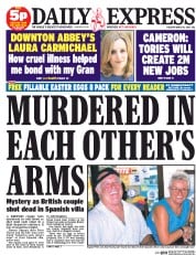 Daily Express Newspaper Front Page (UK) for 31 March 2015