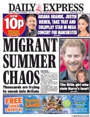 Daily Express (UK) Newspaper Front Page for 31 May 2017