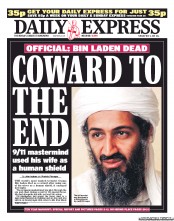 Daily Express (UK) Newspaper Front Page for 3 May 2011