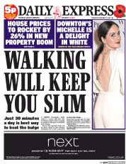Daily Express (UK) Newspaper Front Page for 4 November 2015