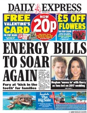 Daily Express (UK) Newspaper Front Page for 4 February 2017