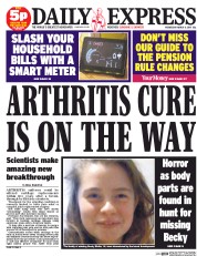 Daily Express (UK) Newspaper Front Page for 4 March 2015
