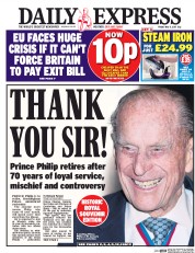 Daily Express (UK) Newspaper Front Page for 5 May 2017