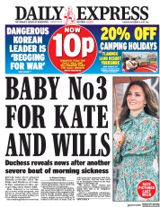 Daily Express (UK) Newspaper Front Page for 5 September 2017