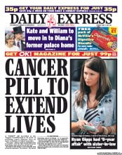 Daily Express (UK) Newspaper Front Page for 6 June 2011
