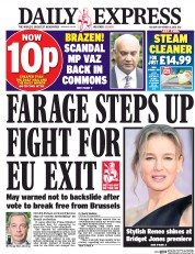 Daily Express (UK) Newspaper Front Page for 6 September 2016