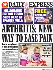 Daily Express Newspaper Front Page (UK) for 7 April 2014