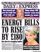 Daily Express Newspaper Front Page (UK) for 8 June 2011