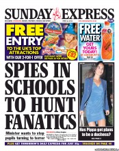 Daily Express Sunday (UK) Newspaper Front Page for 12 June 2011