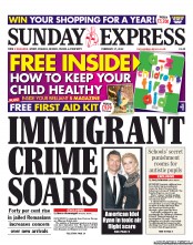Daily Express Sunday (UK) Newspaper Front Page for 17 February 2013