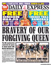 Daily Express Sunday (UK) Newspaper Front Page for 23 June 2012
