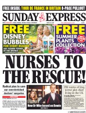 Daily Express Sunday Newspaper Front Page (UK) for 29 June 2014