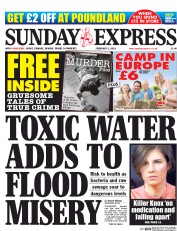 Daily Express Sunday Newspaper Front Page (UK) for 2 February 2014