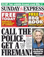Daily Express Sunday (UK) Newspaper Front Page for 31 May 2015