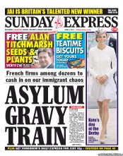 Daily Express Sunday (UK) Newspaper Front Page for 5 June 2011