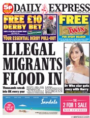 Daily Express Sunday (UK) Newspaper Front Page for 6 June 2015