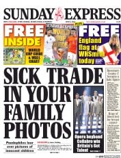 Daily Express Sunday (UK) Newspaper Front Page for 8 June 2014