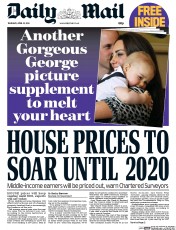 Daily Mail (UK) Newspaper Front Page for 10 April 2014