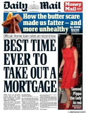 Daily Mail (UK) Newspaper Front Page for 11 February 2015
