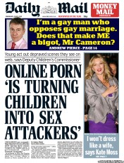Daily Mail (UK) Newspaper Front Page for 13 June 2012