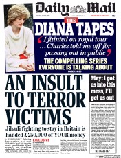 Daily Mail (UK) Newspaper Front Page for 13 June 2017